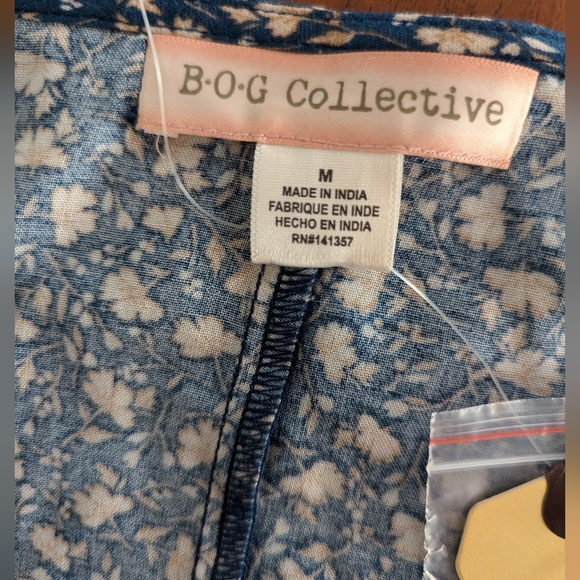 NWT BOG Collective button-up Dress Size M - Picture 7 of 11